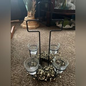Cross Metal 4 Votive Holder